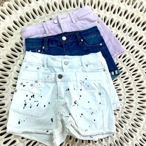 Tractr Kids Shorts Set - Purple, Blue, White